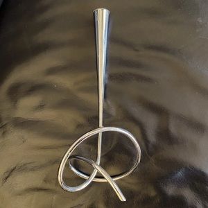 Polished Chrome Candle Holder set - 2 pcs